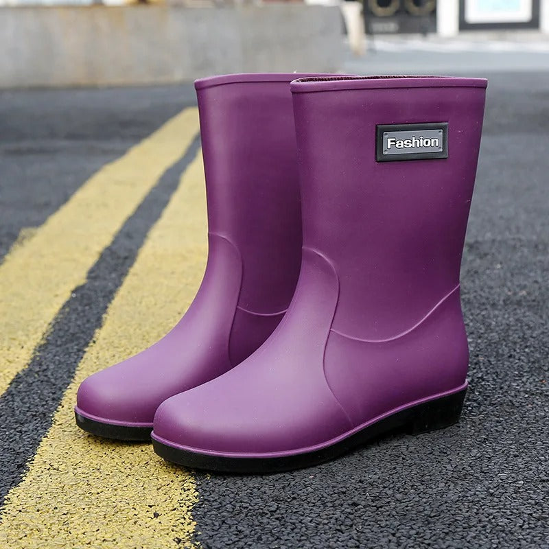 Bottes de pluie mi-hautes pour femme