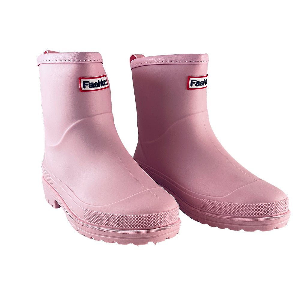 Bottes en caoutchouc pour femme modèle noir ou rose