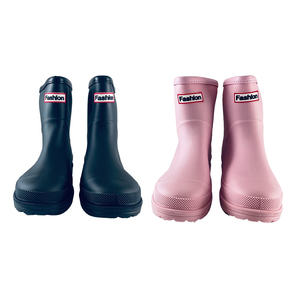 Bottes en caoutchouc pour femme modèle noir ou rose