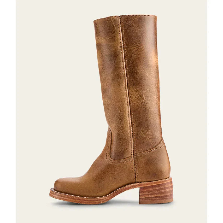 Bottes hautes pour femme à bout carré et talon bloc stable