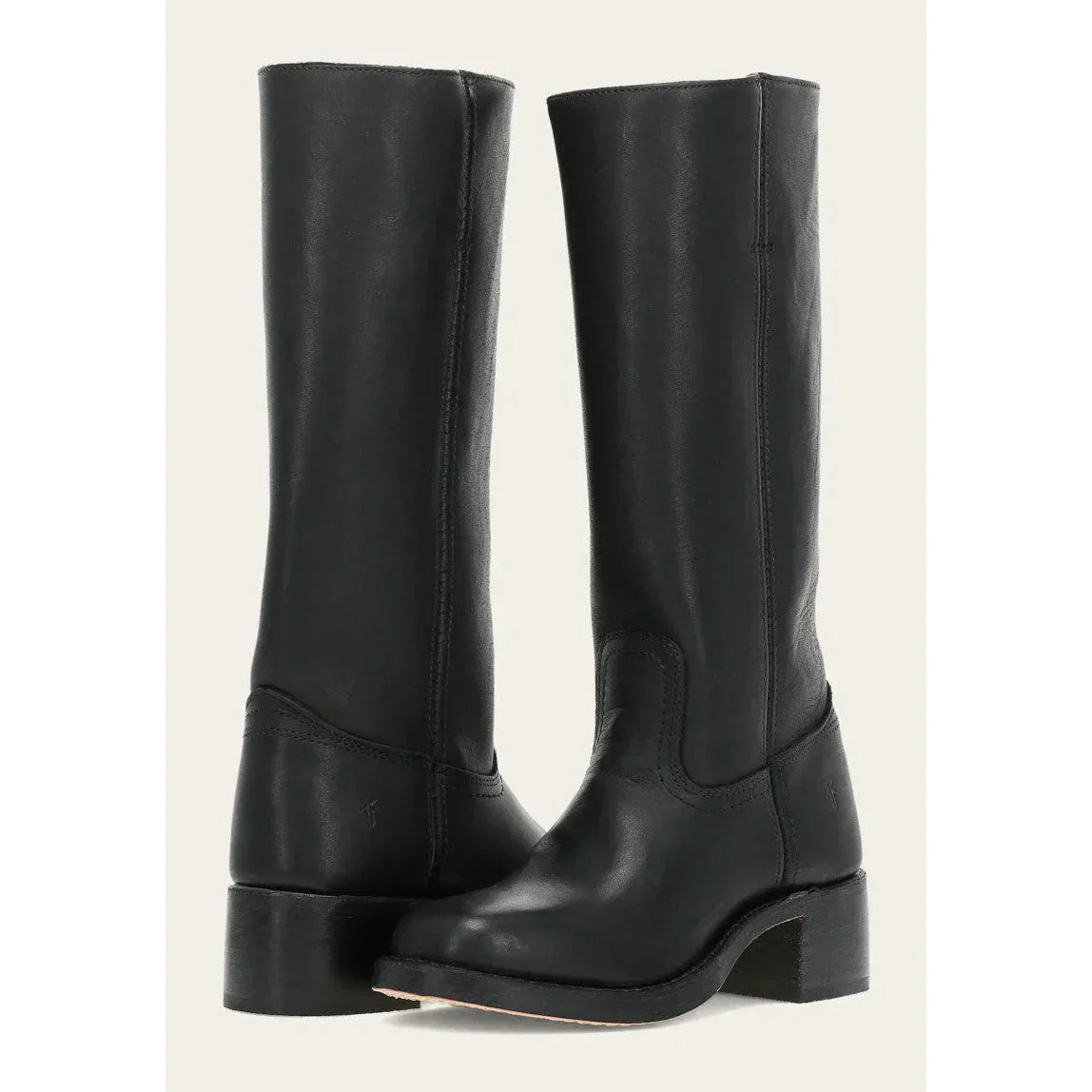Bottes hautes pour femme à bout carré et talon bloc stable