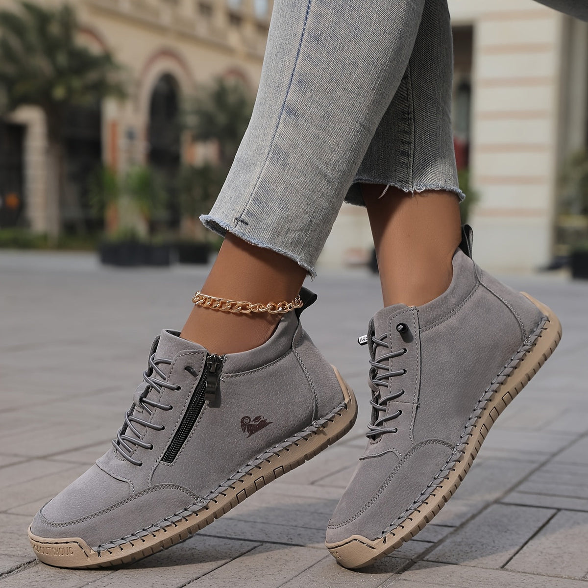 Bottines à lacets pour femme