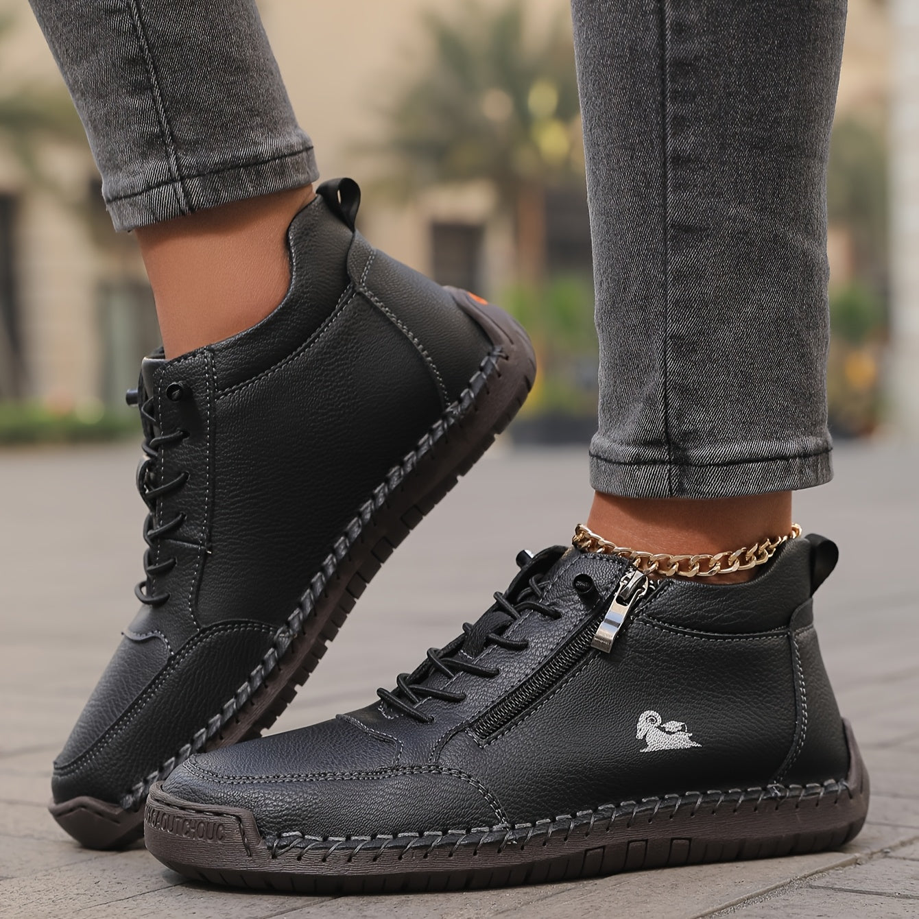 Bottines à lacets pour femme