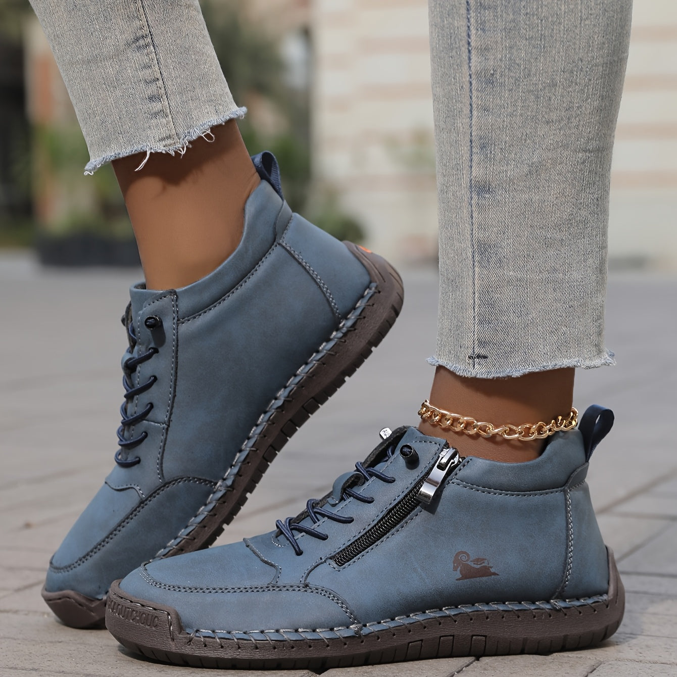Bottines à lacets pour femme