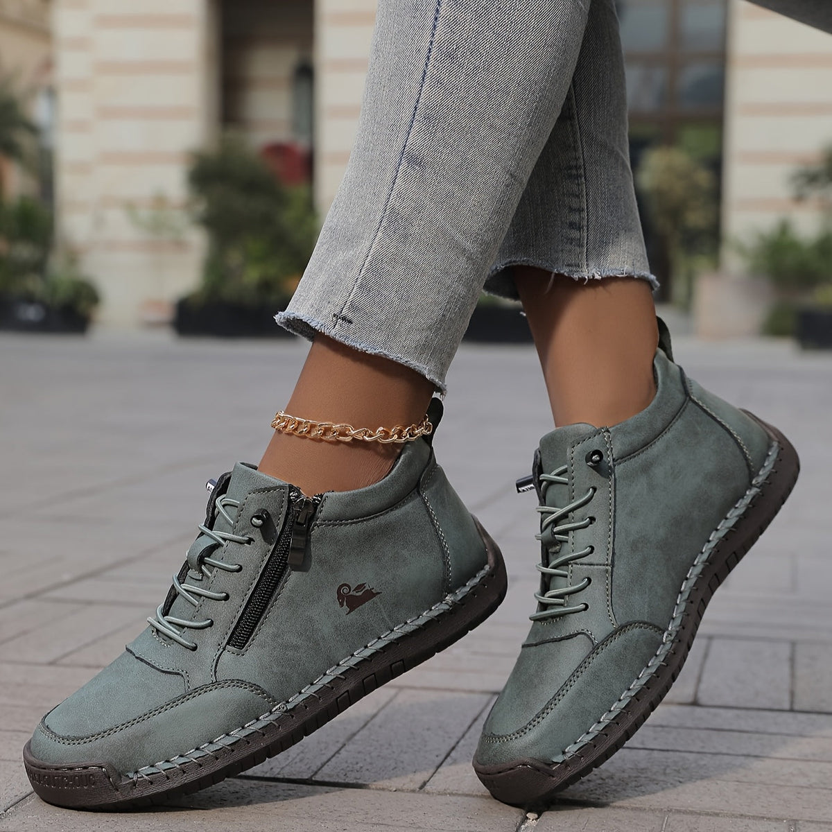 Bottines à lacets pour femme