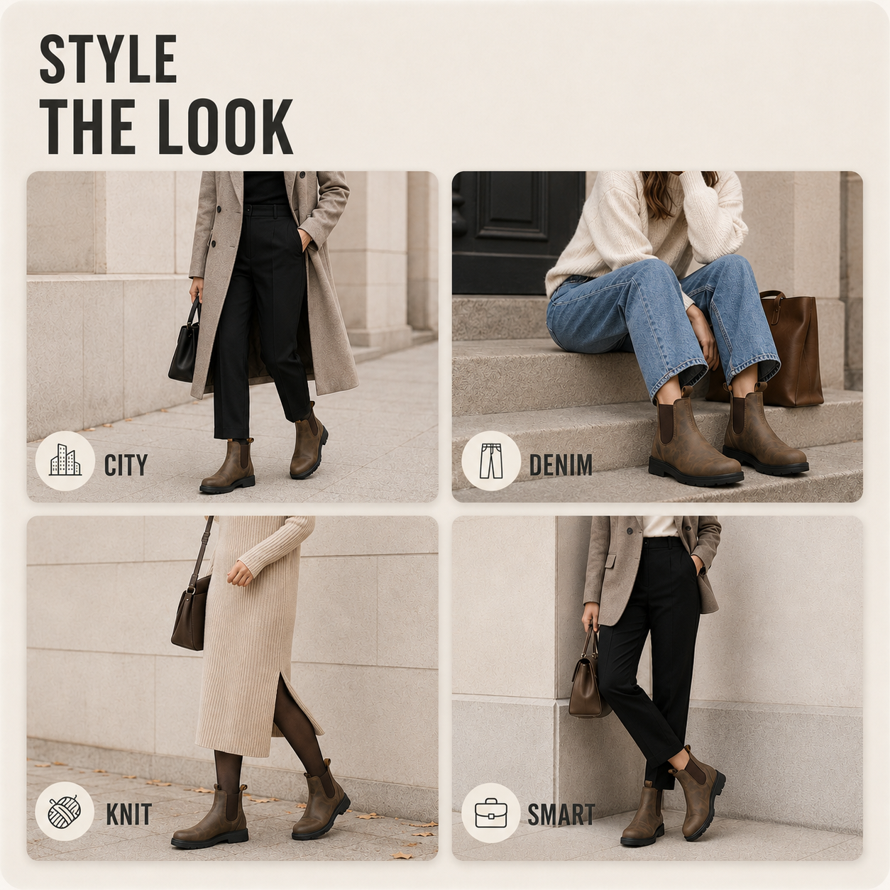 Bottines Chelsea confortables