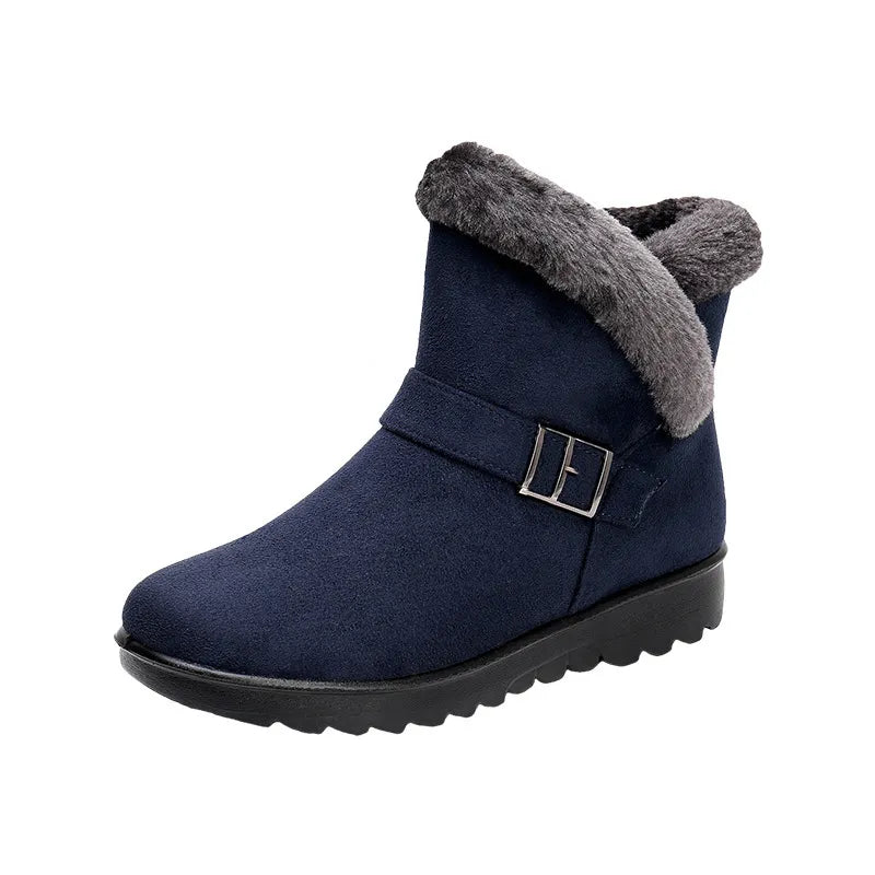 Bottines d'hiver en daim, élégantes et confortables
