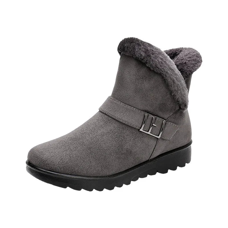 Bottines d'hiver en daim, élégantes et confortables