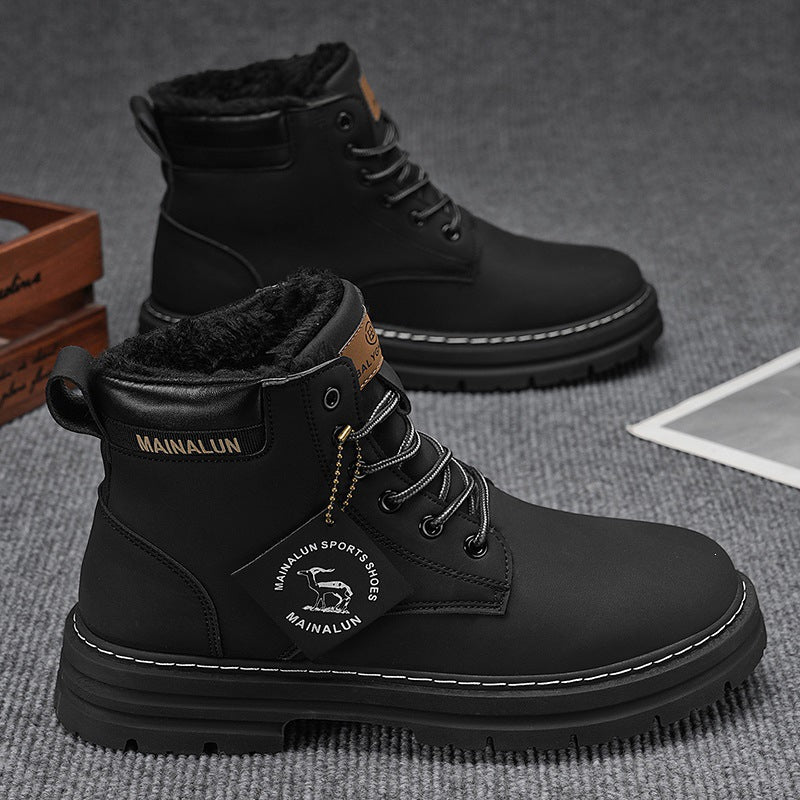 Bottines d'hiver robustes pour homme
