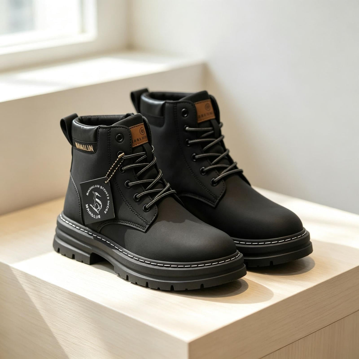 Bottines d'hiver robustes pour homme