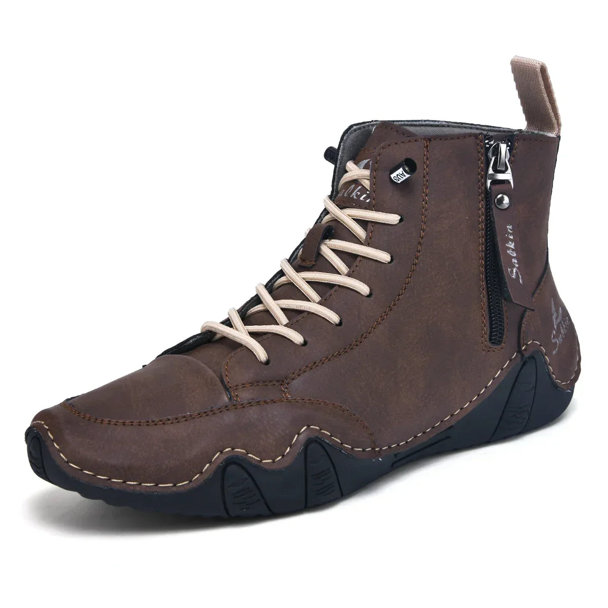 Bottines orthopédiques amortissantes à fermeture éclair
