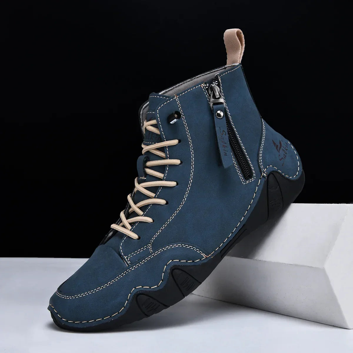 Bottines orthopédiques amortissantes à fermeture éclair