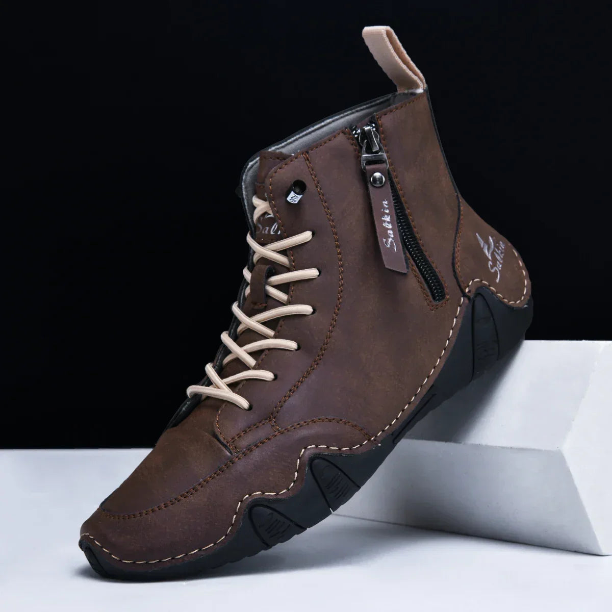 Bottines orthopédiques amortissantes à fermeture éclair