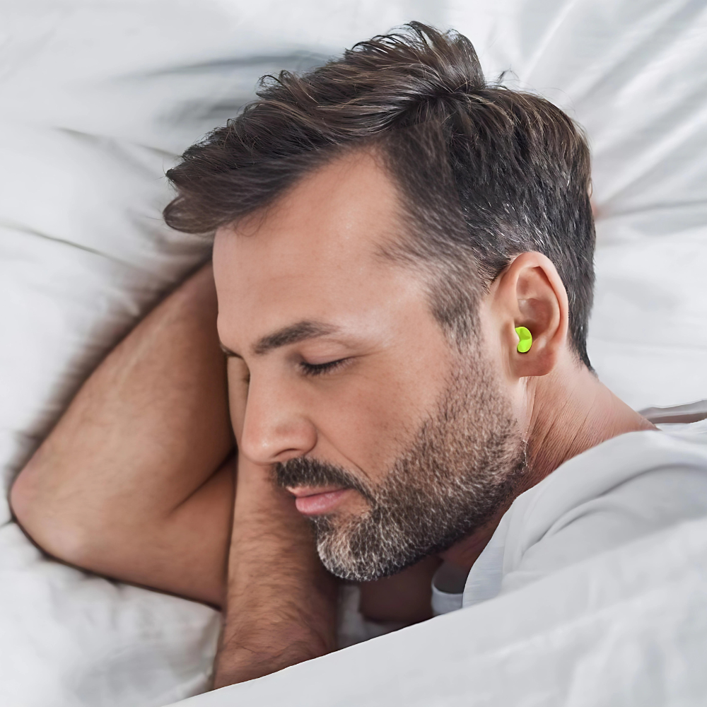 Bouchons d'oreilles en silicone avec réduction de bruit pour dormir paisiblement
