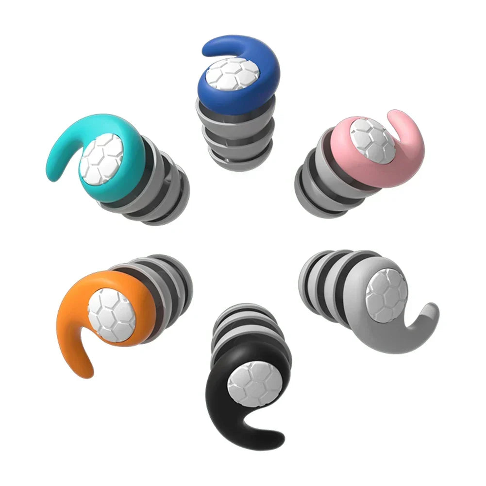 Bouchons d'oreilles en silicone pour enfant pour natation et réduction du bruit