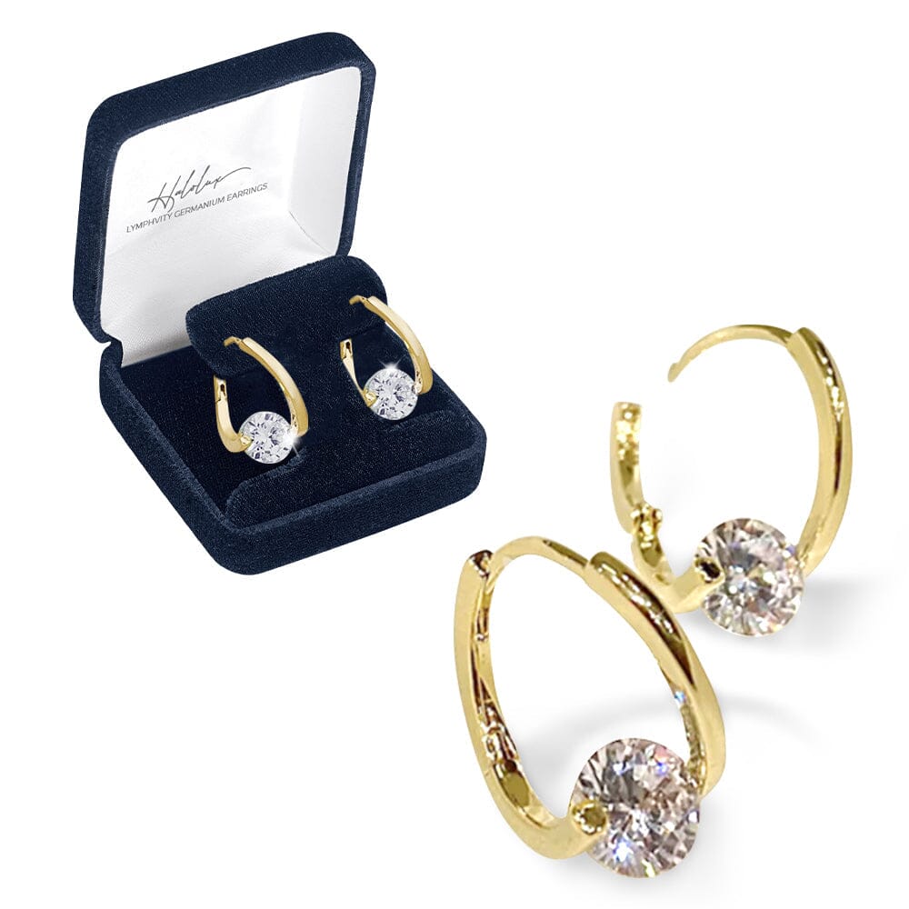 Boucles d'oreilles au germanium Lymphvity