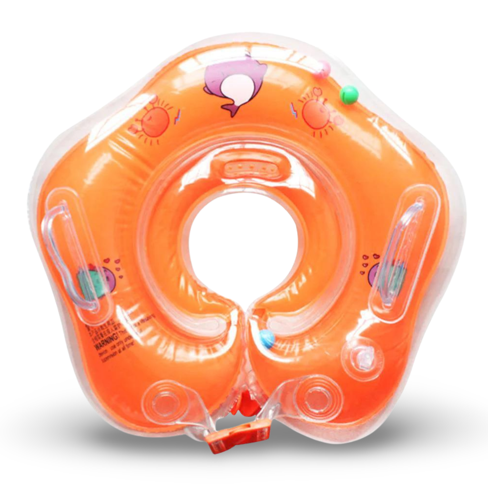 Bouée de cou gonflable pour bébé avec support réglable pour le bain