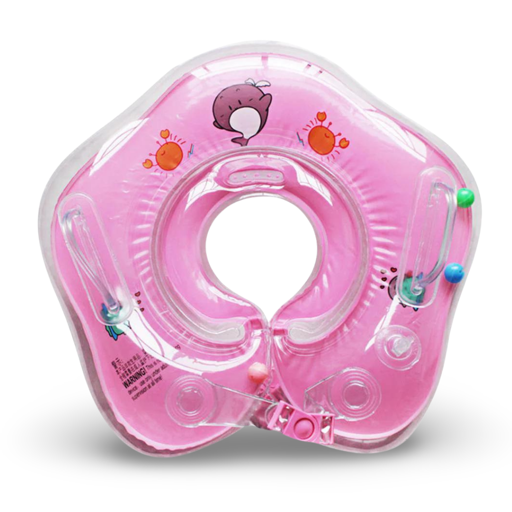 Bouée de cou gonflable pour bébé avec support réglable pour le bain