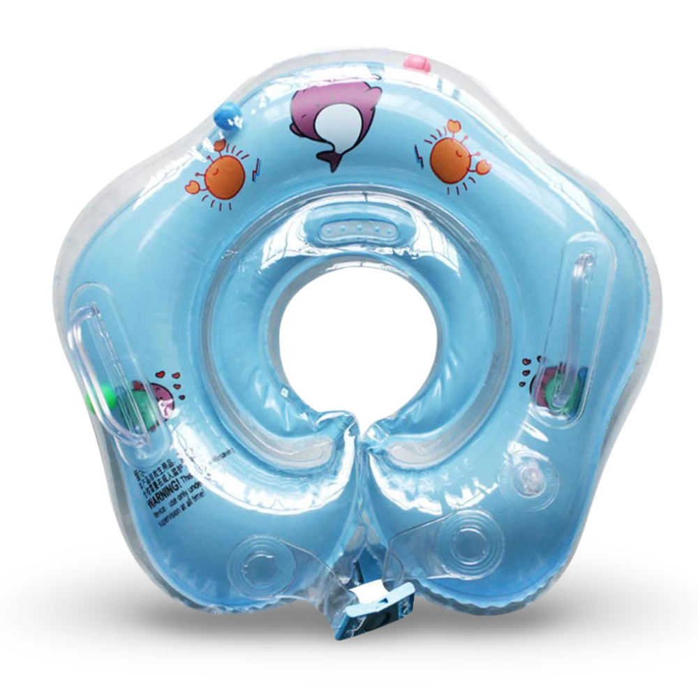 Bouée de cou gonflable pour bébé avec support réglable pour le bain
