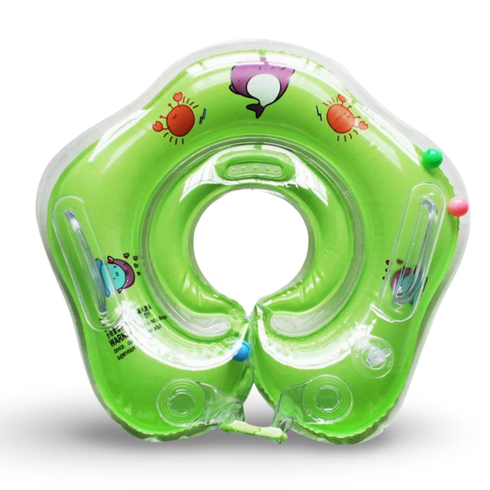 Bouée de cou gonflable pour bébé avec support réglable pour le bain