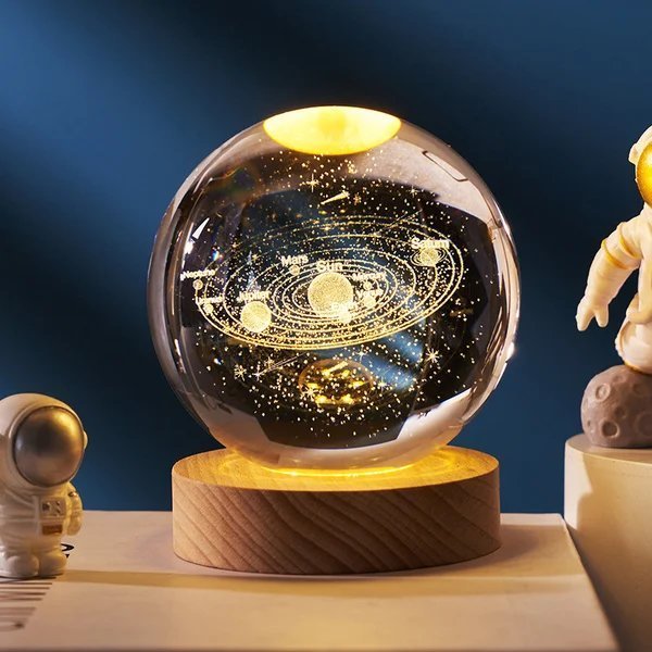 Boule de cristal 3D planète