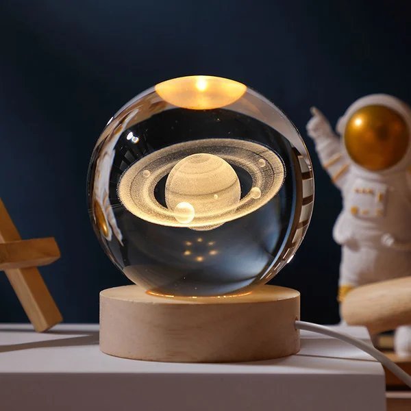 Boule de cristal 3D planète