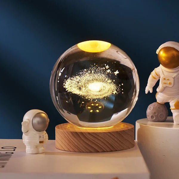 Boule de cristal 3D planète