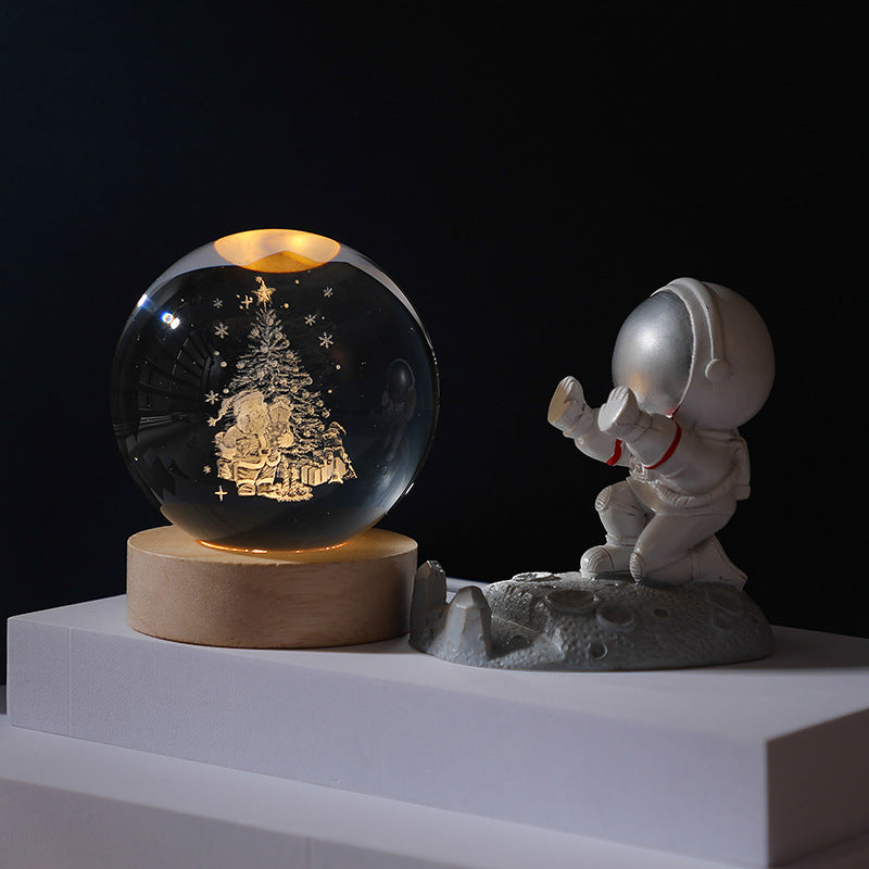 Boule de cristal 3D planète