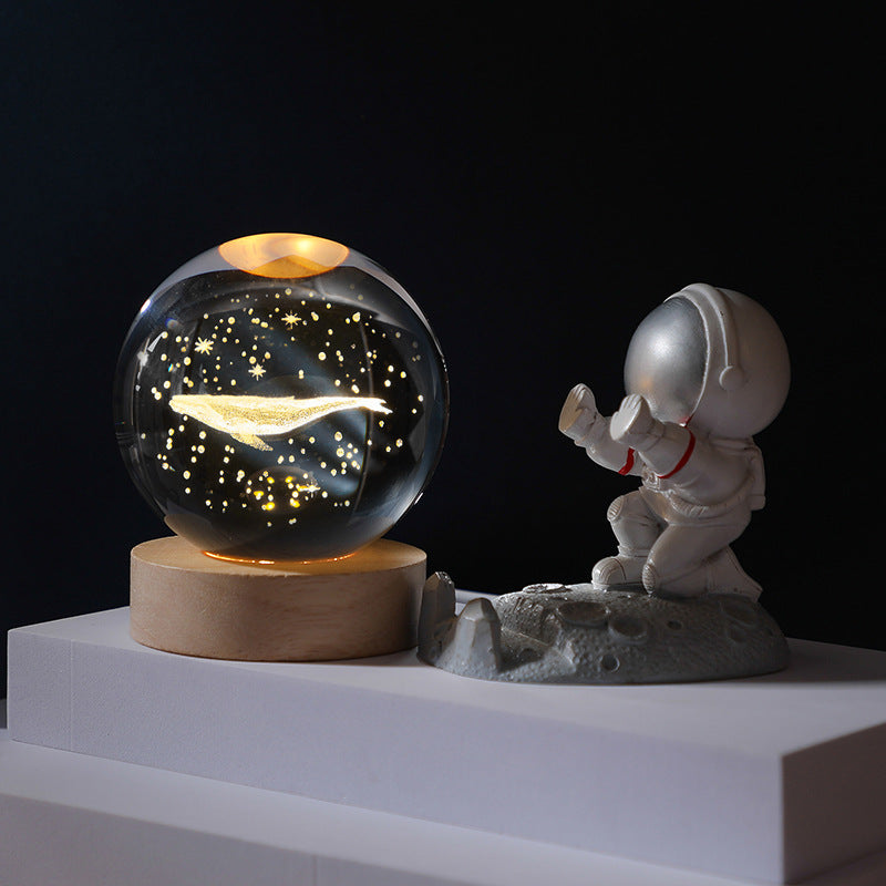 Boule de cristal 3D planète