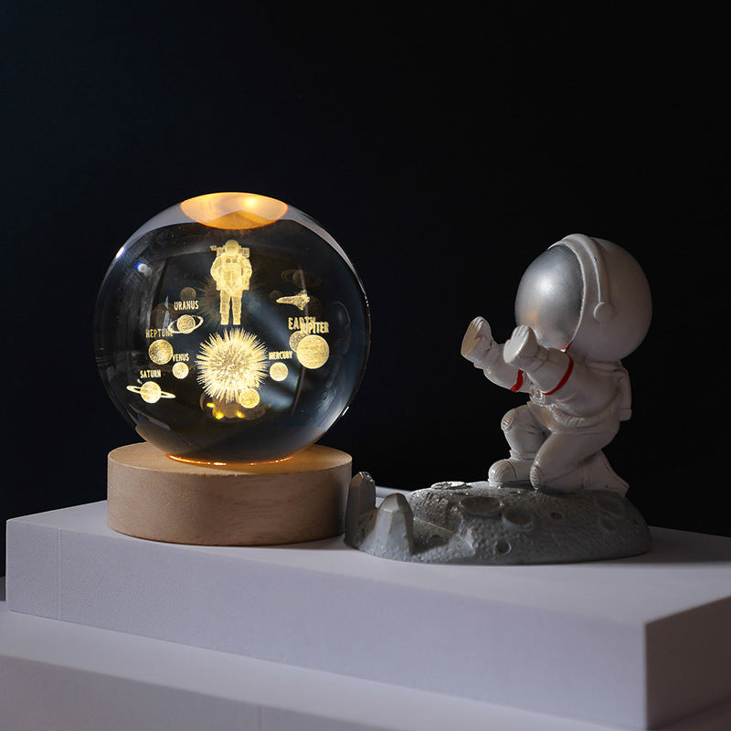 Boule de cristal 3D planète