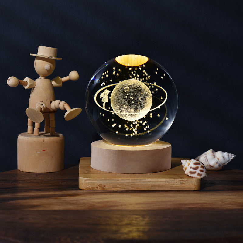 Boule de cristal 3D planète