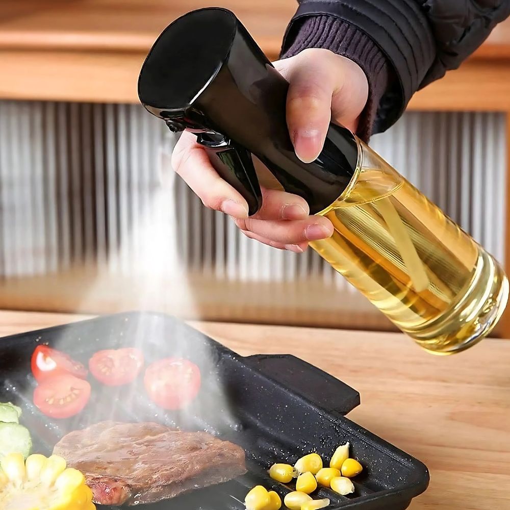 Bouteille spray à huile en verre pour un dosage précis lors de la cuisson