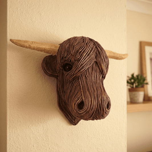 BOVINEART – Elegant cow wall sculpture in country house style