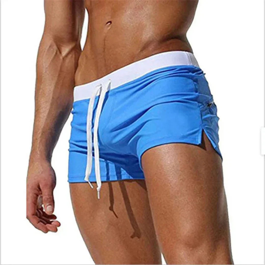 Boxer de bain coupe carrée pour homme