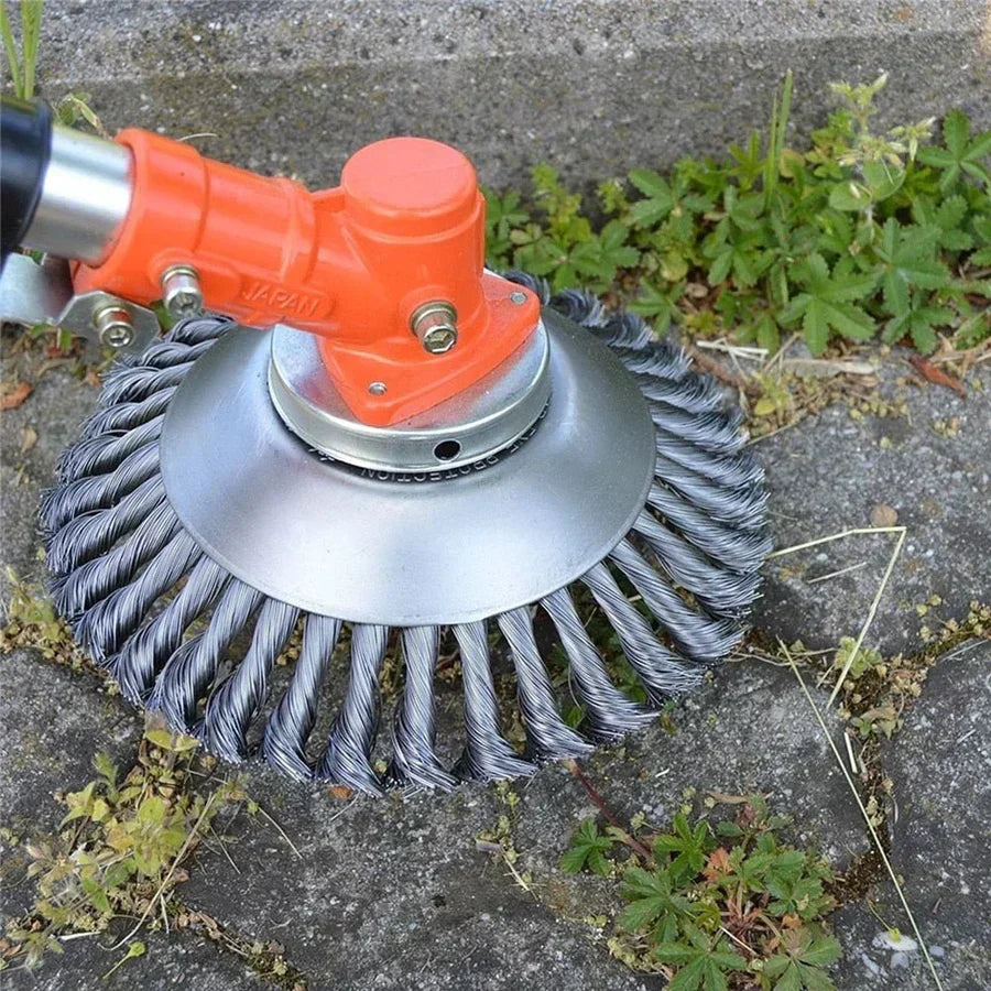 Brosse à désherber et tête fil en acier carbone