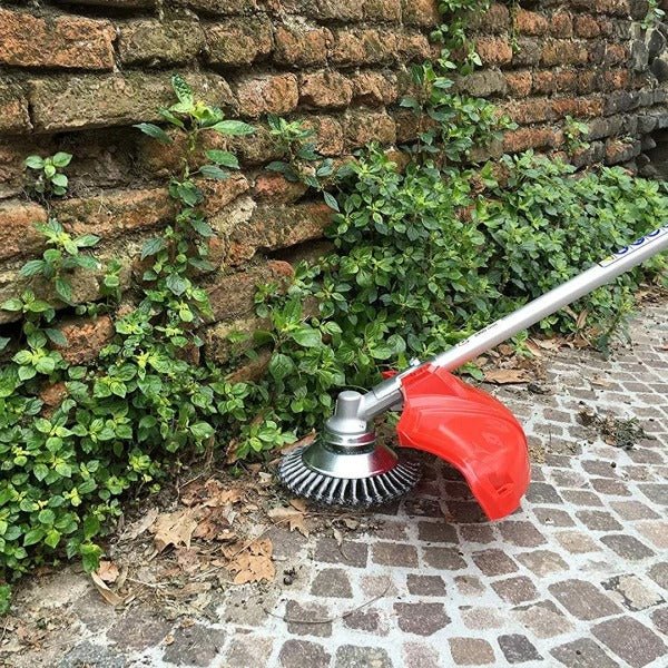 Brosse à désherber et tête fil en acier carbone