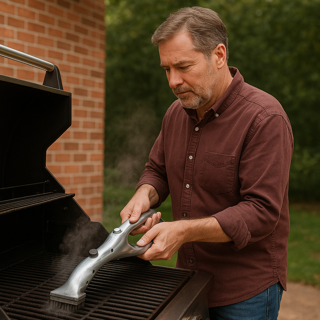 Brosse de nettoyage à vapeur pour barbecue