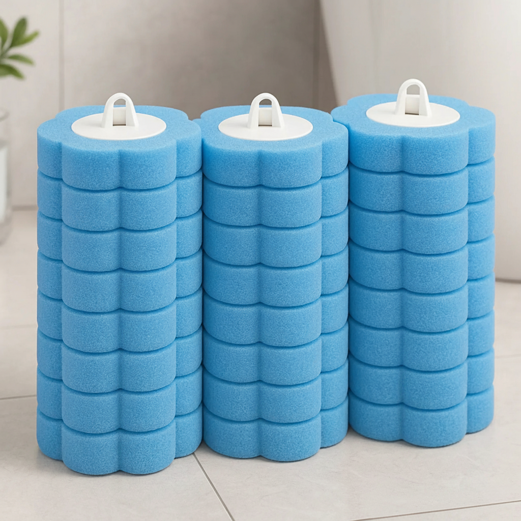 Brosse de toilette avec têtes jetables