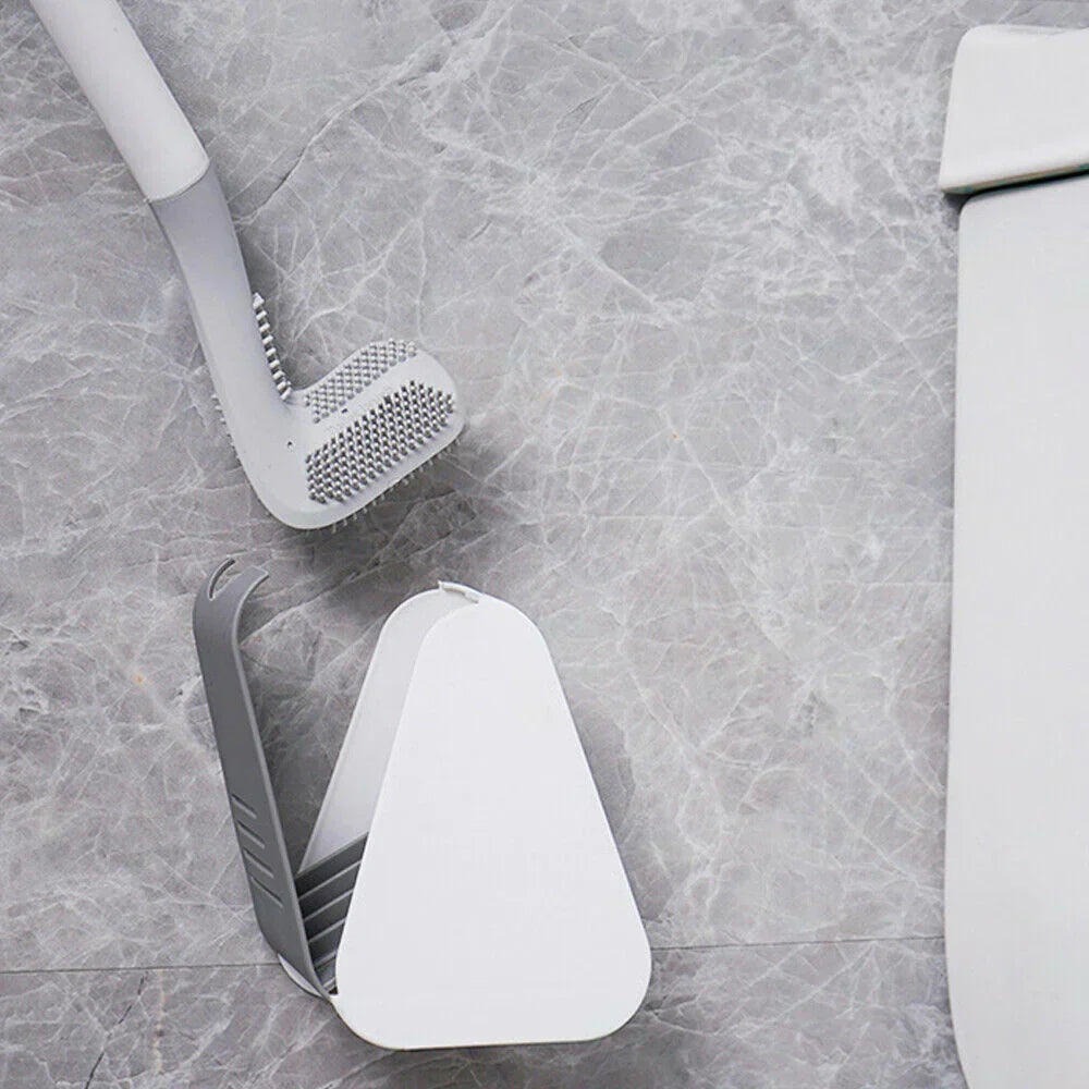 Brosse de toilette flexible avec tête en L