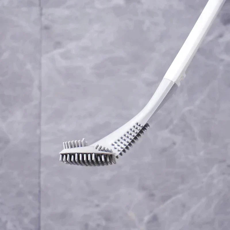 Brosse de toilette flexible avec tête en L