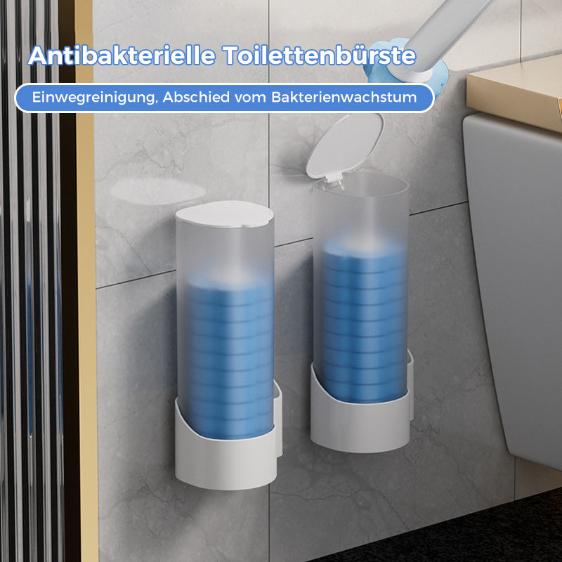Brosse de toilette jetable | Antibactérienne | Têtes éponge hygiéniques