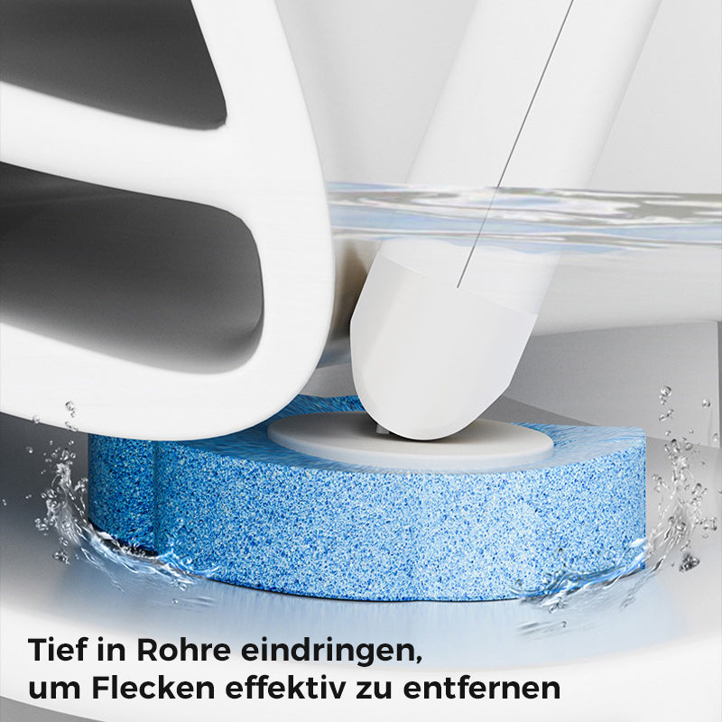 Brosse de toilette jetable | Antibactérienne | Têtes éponge hygiéniques