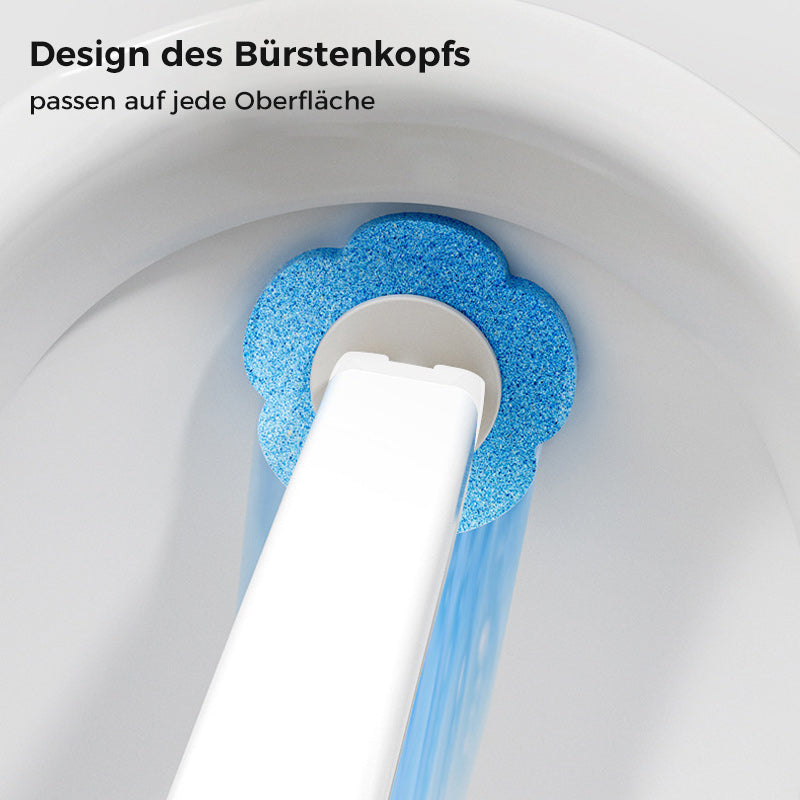 Brosse de toilette jetable | Antibactérienne | Têtes éponge hygiéniques