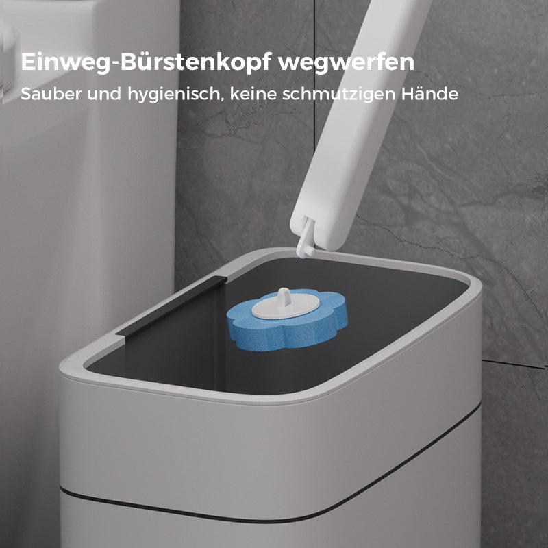 Brosse de toilette jetable | Antibactérienne | Têtes éponge hygiéniques