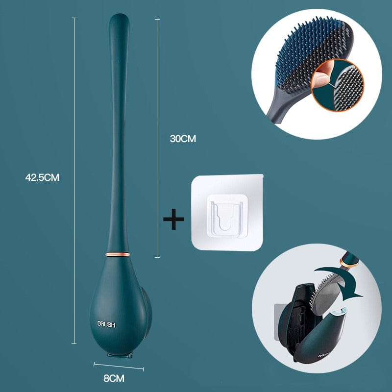 Brosse de toilette silicone flexible moderne