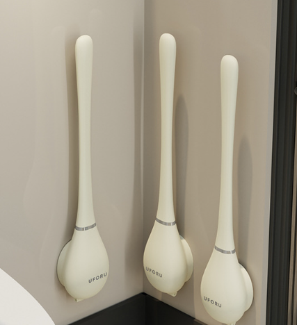 Brosse de toilette silicone flexible moderne