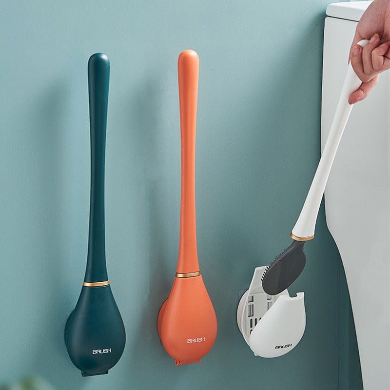 Brosse de toilette silicone flexible moderne