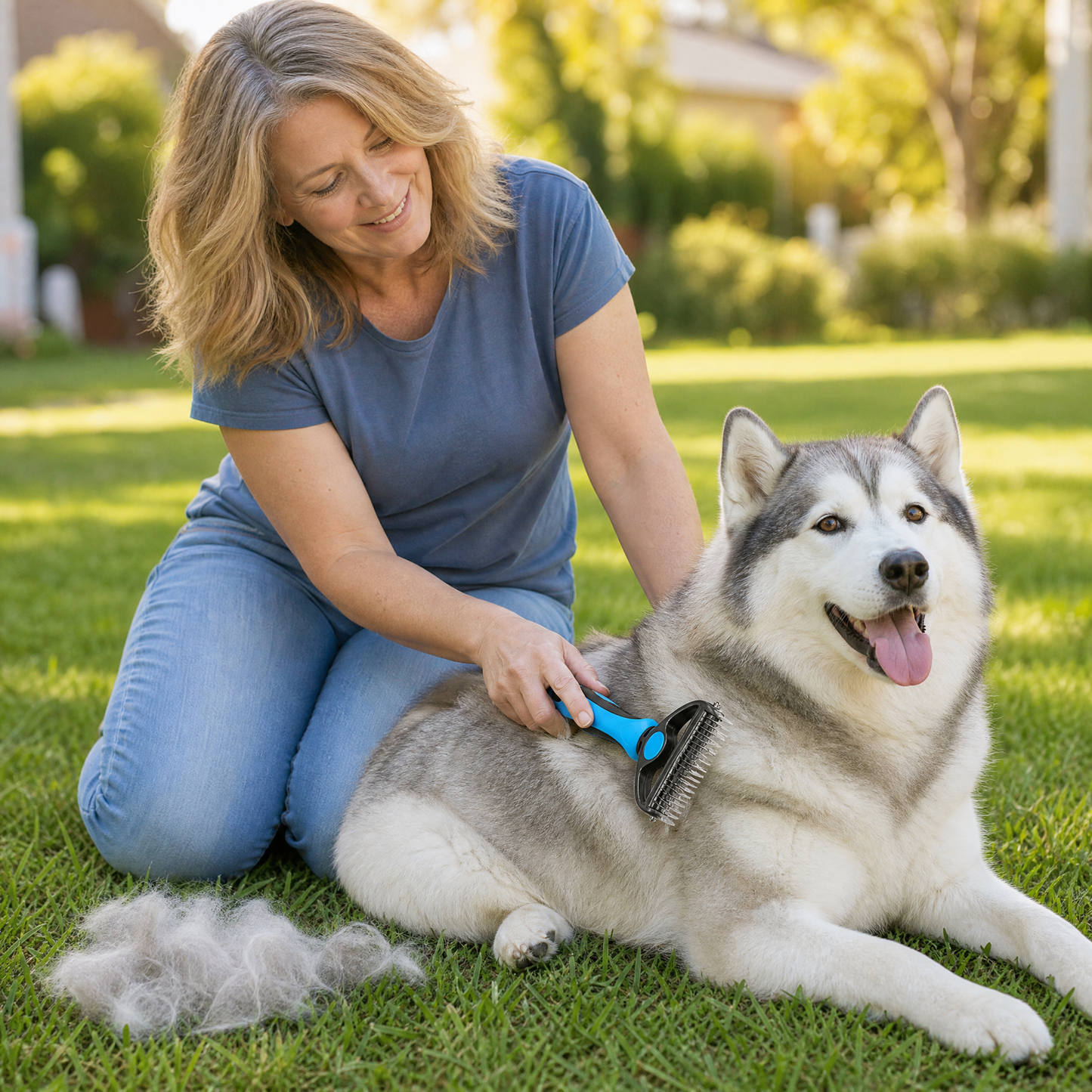 Brosse démêlante double face pour chiens