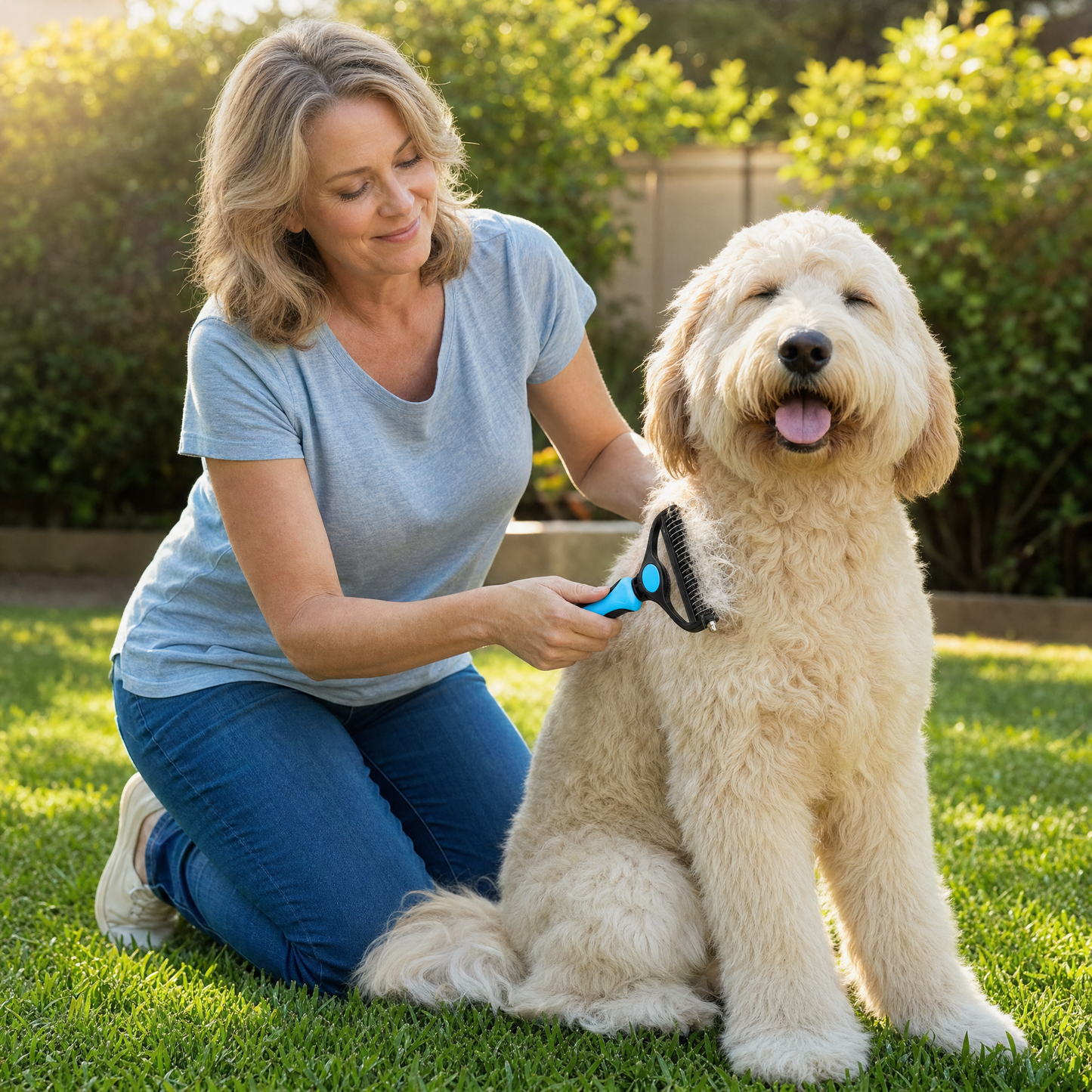Brosse démêlante double face pour chiens