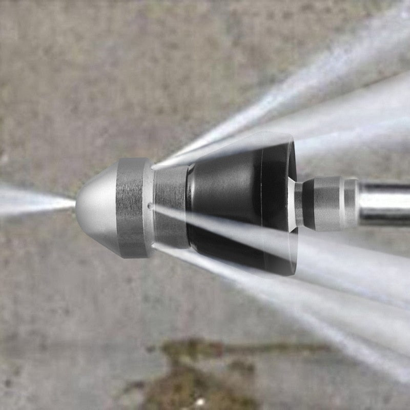 Buse de nettoyage haute pression pour tuyauterie – Buse de débouchage de canalisation en acier inoxydable
